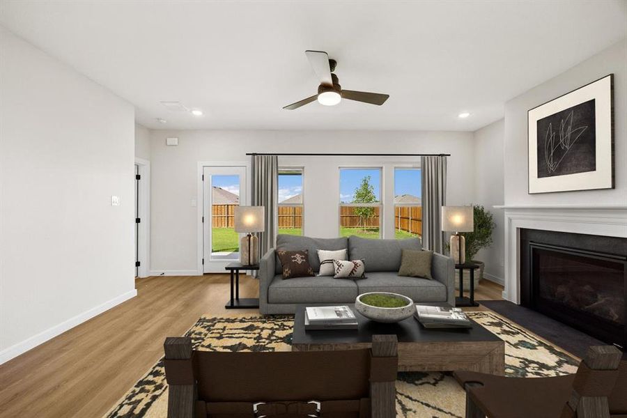 Furnished interior view inside a new home in Aspire at Noble Ridge, Howe (Image 10).