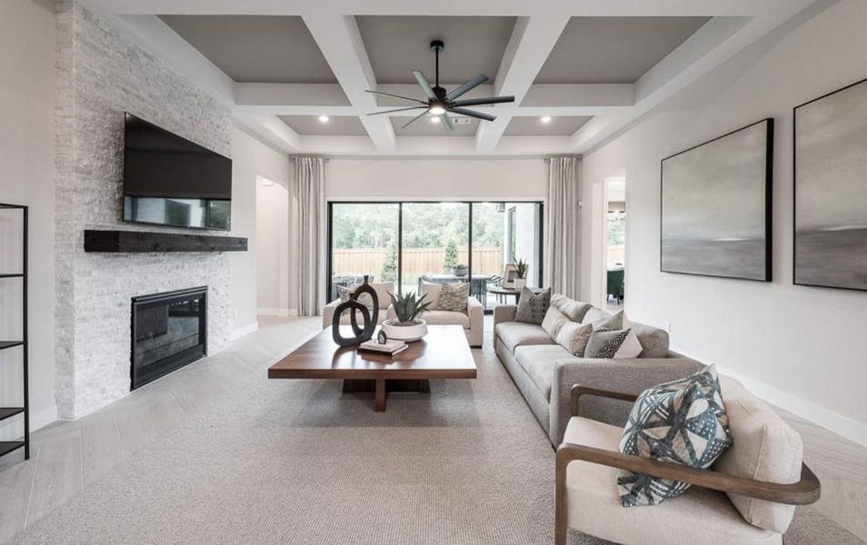 Furnished interior view inside a new home in Sienna 80′, Missouri City (Image 4).