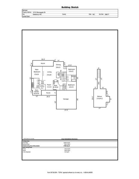 2D floor plan layout of this home in , Salisbury, NC (Image 4).