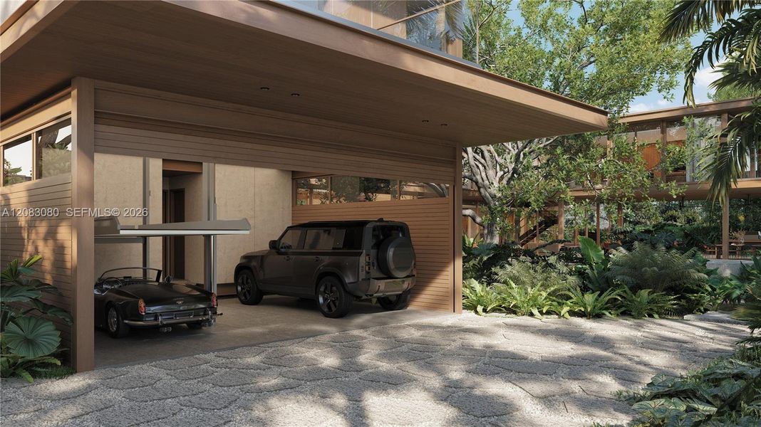 Exterior details and patio area of a home in , Miami (Image 8).
