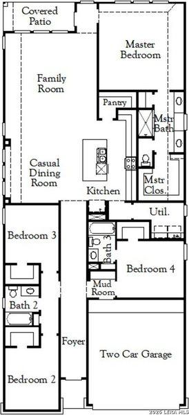 2D floor plan layout of this home in Rhine Valley, Schertz, TX (Image 2). 2D floor plan layout of this home in Rhine Valley, Schertz, TX (Image 2).