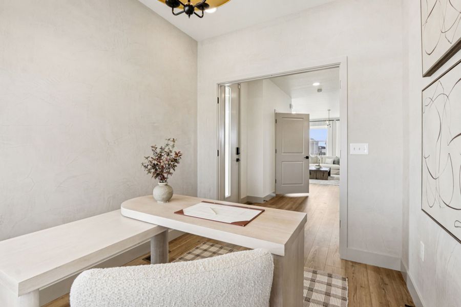 Furnished interior view inside a new home in Trailside, Timnath (Image 27).