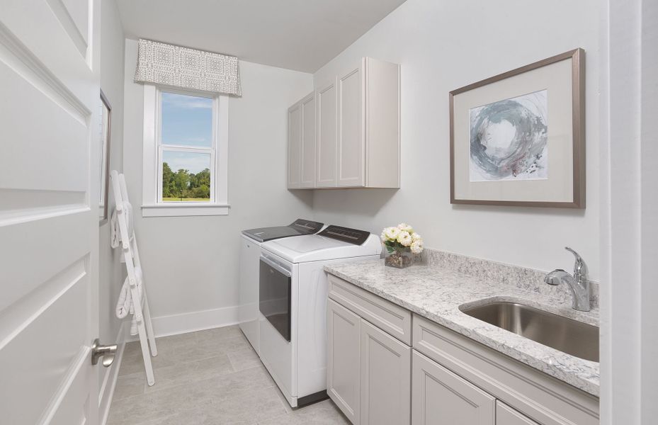 Store your cleaning supplies in the Laundry Room