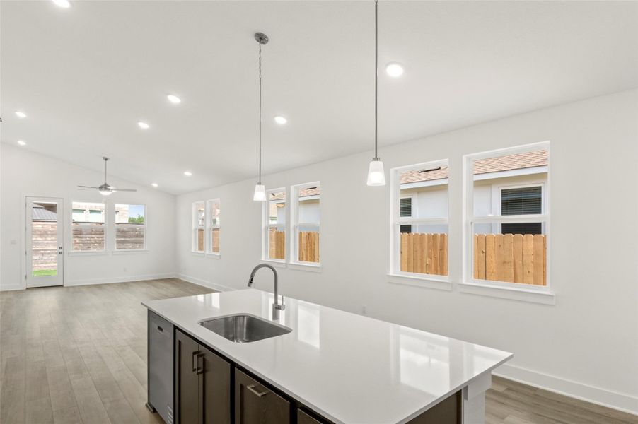 Furnished interior view inside a new home in The Enclave at Hidden Oaks, Georgetown (Image 6). Furnished interior view inside a new home in The Enclave at Hidden Oaks, Georgetown (Image 6).