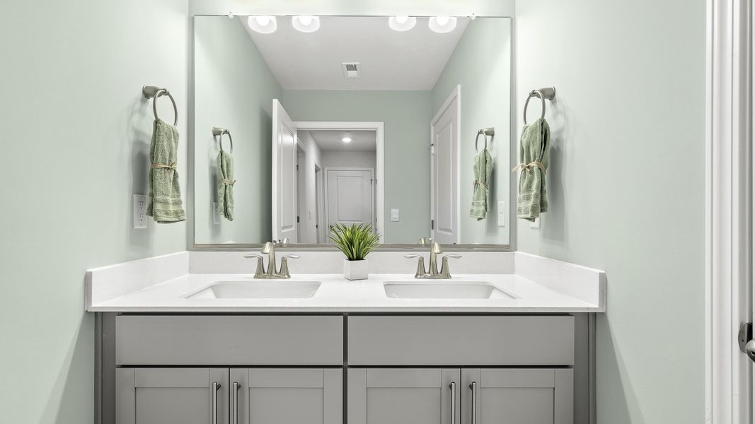 Furnished interior view inside a new home in Lybrook Village, Advance (Image 19).