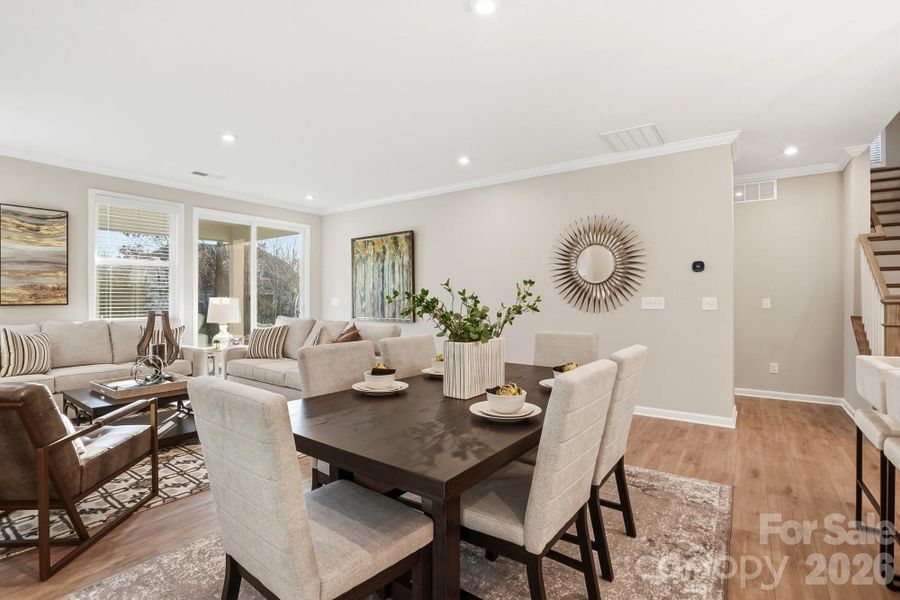 Furnished interior view inside a new home in Roseshire Chase, Huntersville (Image 11).