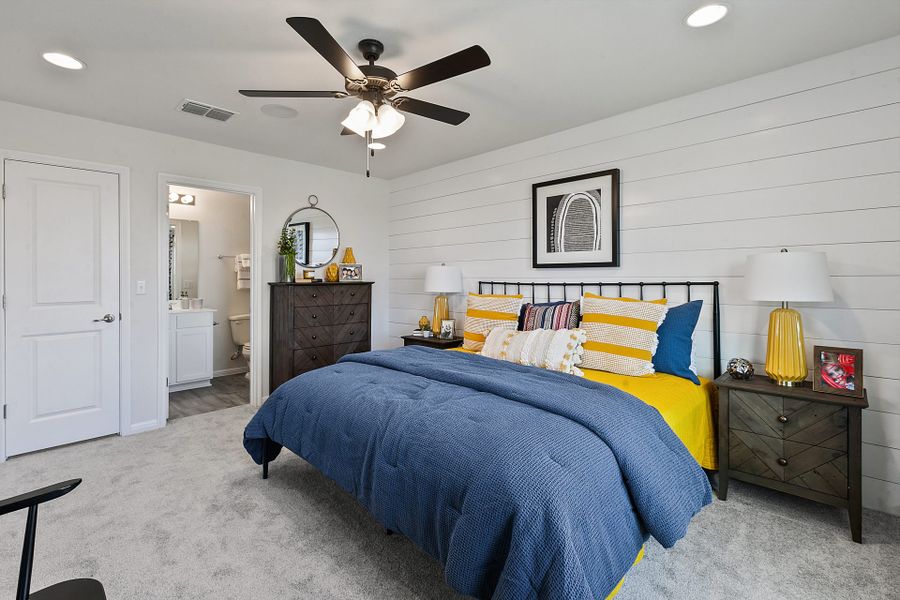 Furnished interior view inside a new home in Whisper Valley, Manor (Image 16).