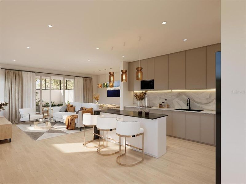 Furnished interior view inside a new home in , Davenport (Image 3).