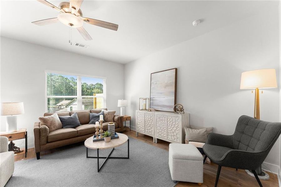 Furnished interior view inside a new home in , Dawsonville (Image 32).
