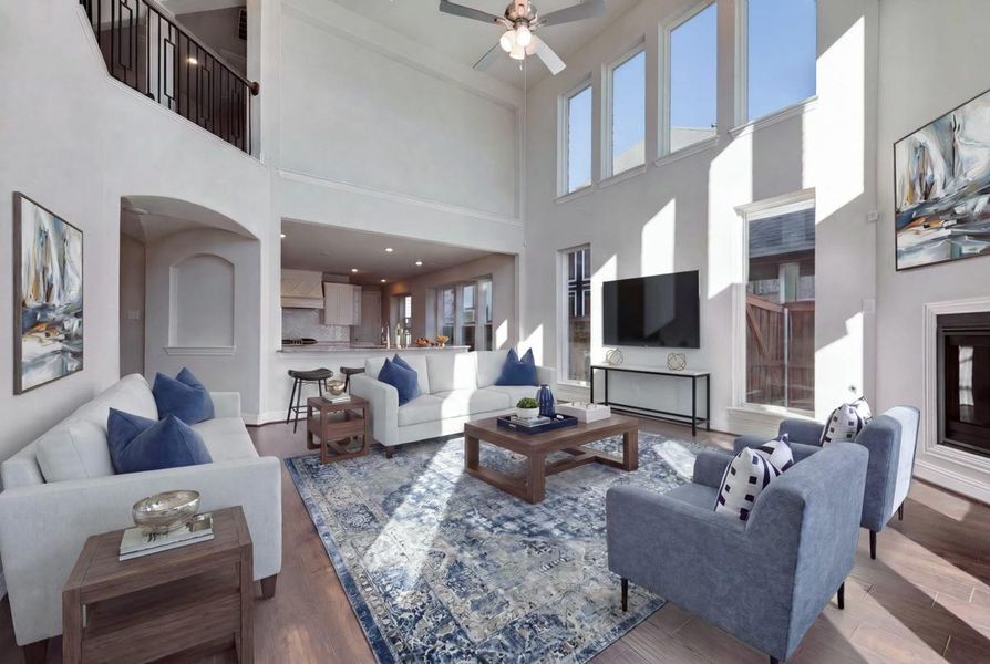 Furnished interior view inside a new home in Somercrest, Midlothian (Image 8).