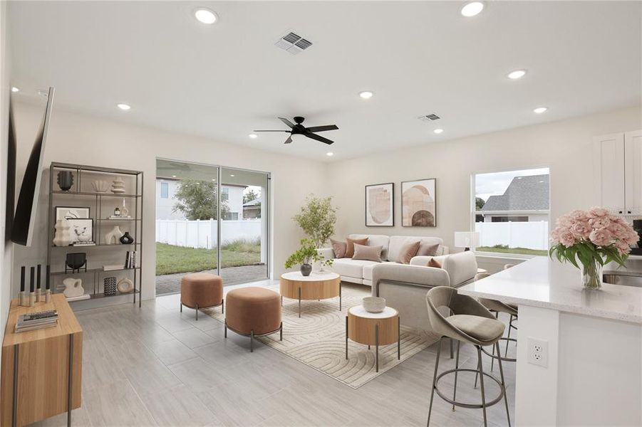 Furnished interior view inside a new home in , Groveland (Image 28). Furnished interior view inside a new home in , Groveland (Image 28).