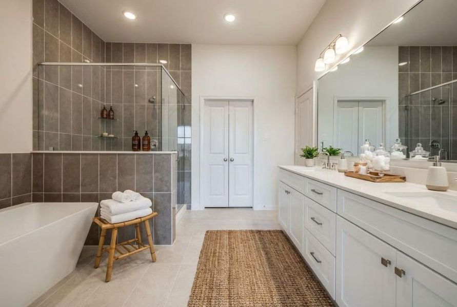 Furnished interior view inside a new home in , Sealy (Image 3).