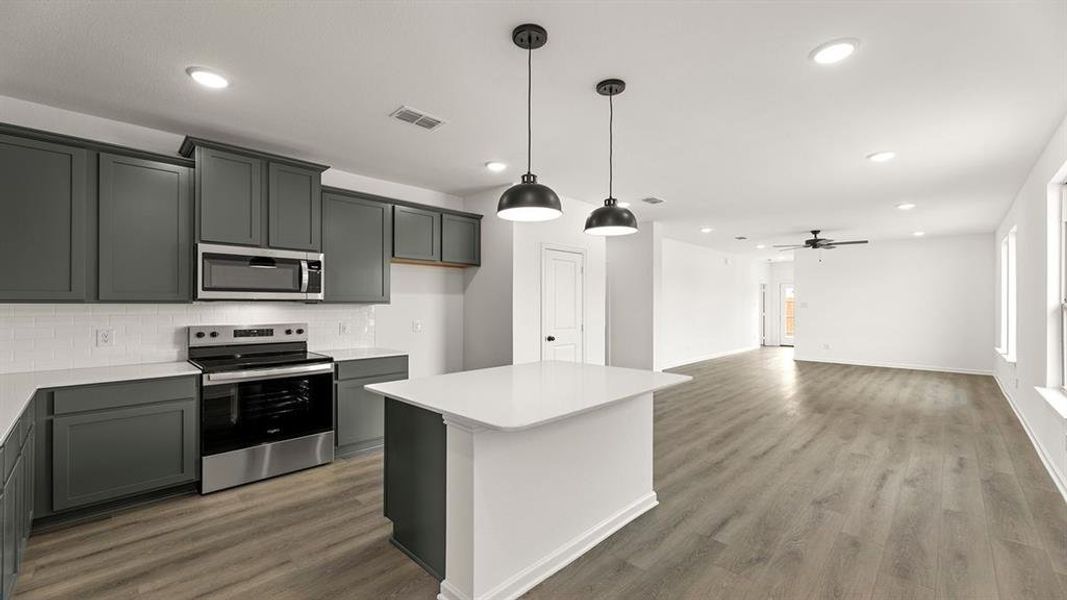 Furnished interior view inside a new home in Churchill 40s, Anna (Image 4). Furnished interior view inside a new home in Churchill 40s, Anna (Image 4).