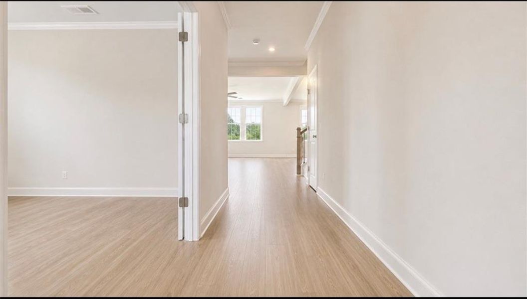 Spacious, unfurnished interior of a new home in Wehunt Meadows, Hoschton (Image 28). Spacious, unfurnished interior of a new home in Wehunt Meadows, Hoschton (Image 28).