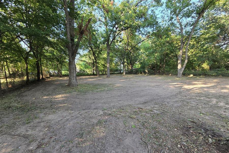 Large Back Yard. Large Back Yard.