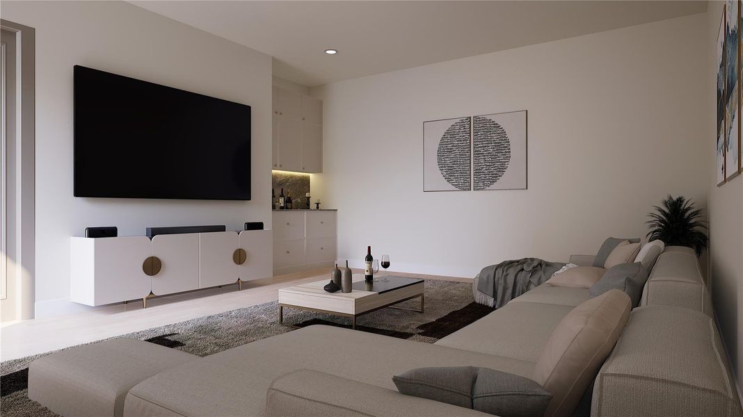 Media Room Rendering