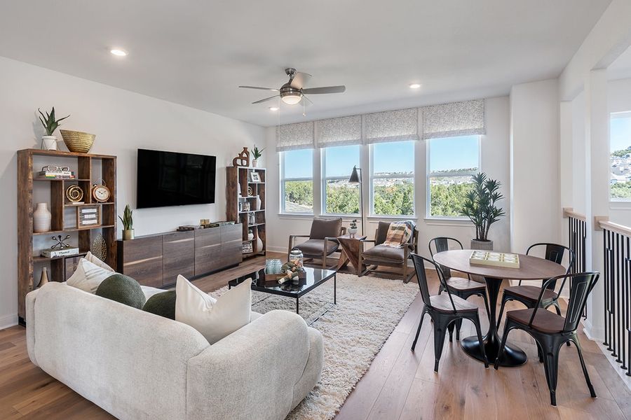 Furnished interior view inside a new home in Travisso, Leander (Image 9).