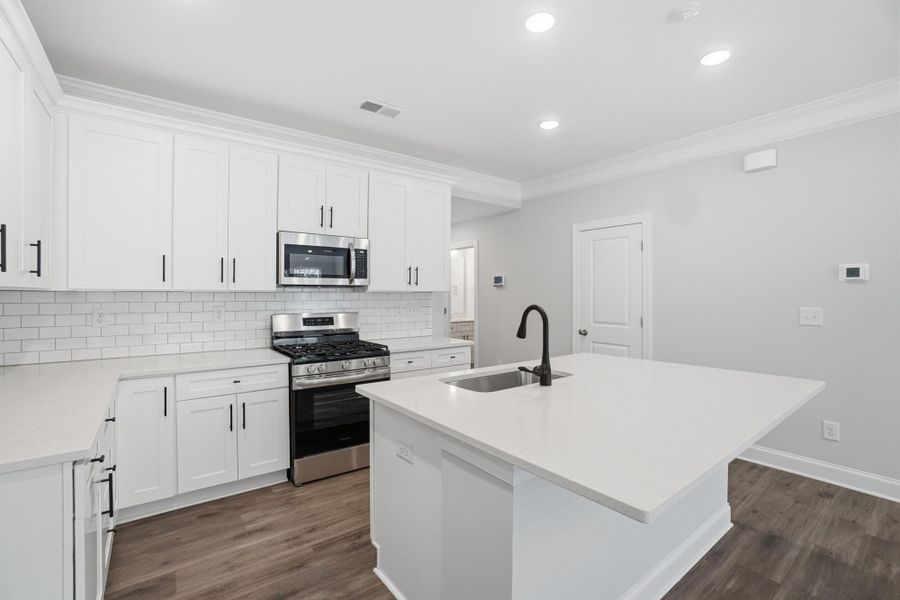 Furnished interior view inside a new home in Harrisburg Village Townhomes, Harrisburg (Image 11).