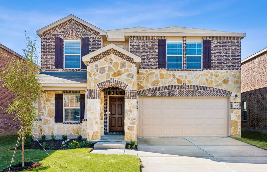 The Kisko, a two-story home with 2-car garage