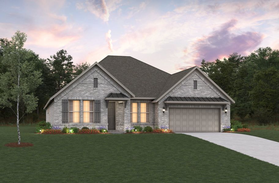 Representative exterior photo of a completed home built from the Driftwood by Beazer Homes in Enclave at Legacy Hills: Overlook 60', Celina, TX (Image 19).