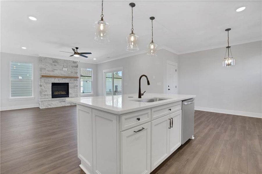 Furnished interior view inside a new home in Marble Tree, Ball Ground (Image 11).