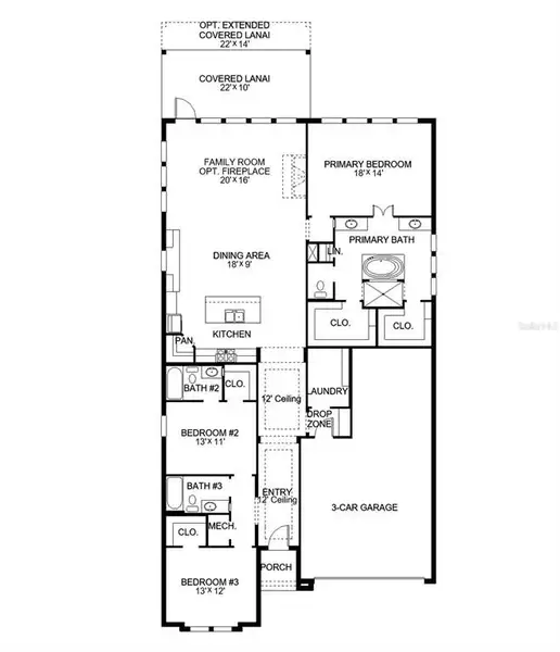 2D floor plan layout of this home in Magnolia Bay, Nokomis, FL (Image 2). 2D floor plan layout of this home in Magnolia Bay, Nokomis, FL (Image 2).