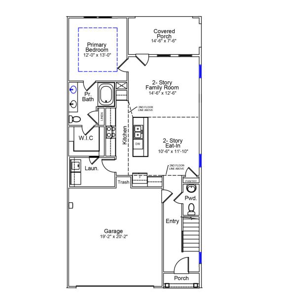 2D floor plan layout of this home in Bally Castle, Murrells Inlet, SC (Image 3).