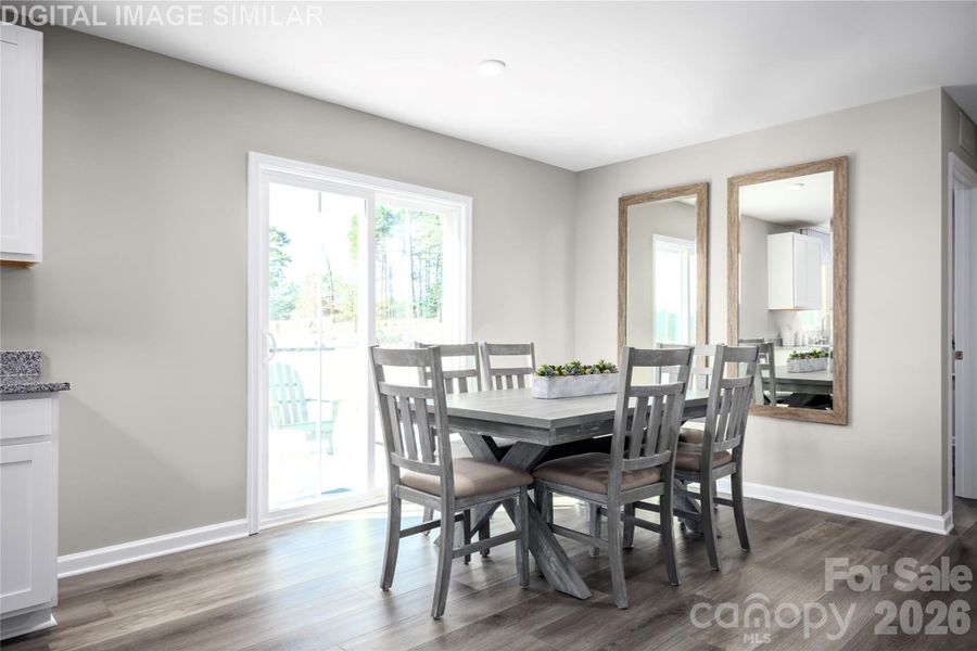 Furnished interior view inside a new home in Bozardt Farms, Charlotte (Image 6).