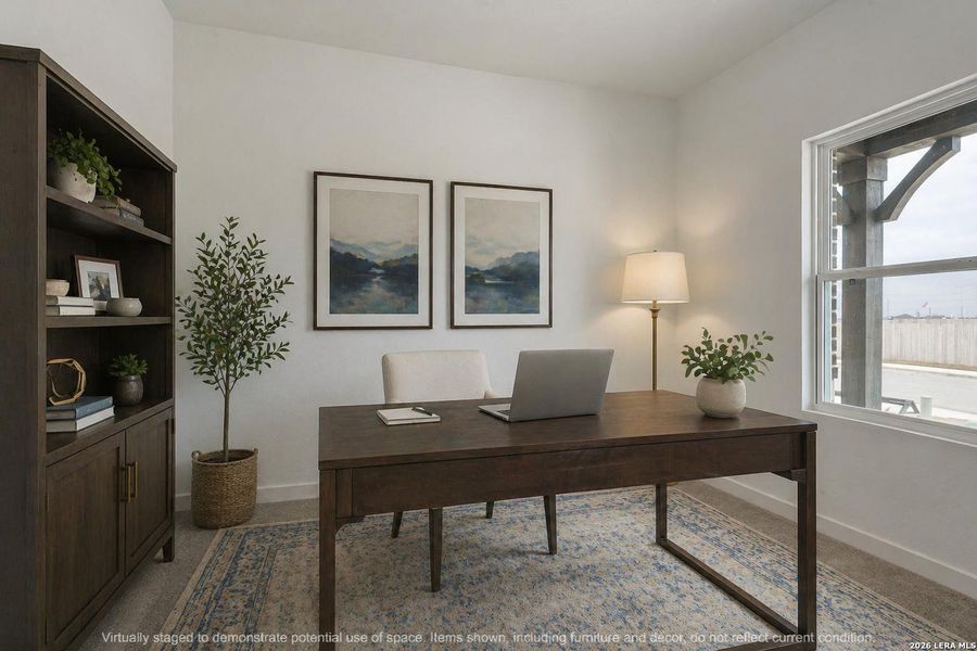 Furnished interior view inside a new home in Cordova Trails, Seguin (Image 12).