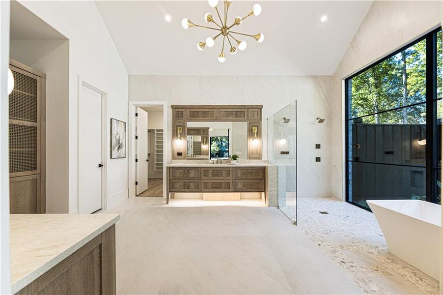 Furnished interior view inside a new home in , Alpharetta (Image 48).