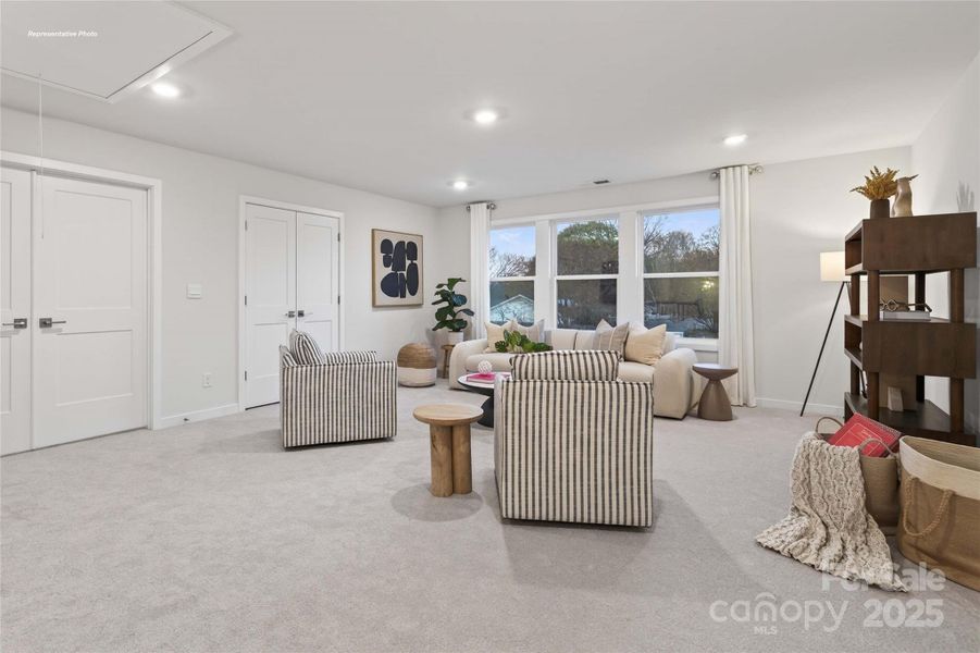 Furnished interior view inside a new home in Sanctuary at Southgate, Indian Trail (Image 30).