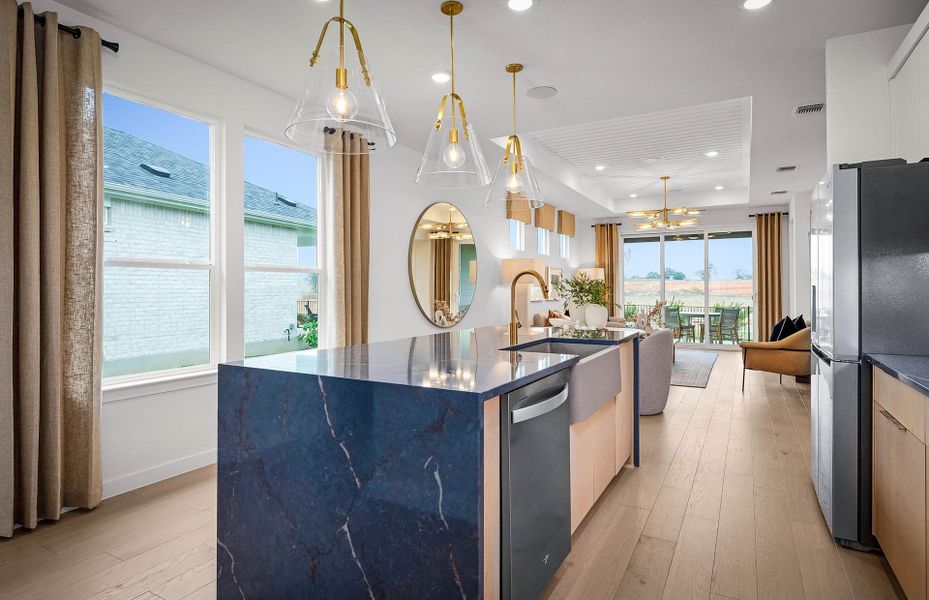 Representative furnished interior of a home built from the Hallmark by Del Webb in Del Webb Austin at Lost Pines, Bastrop (Image 9).