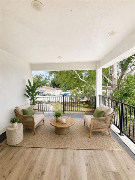 Exterior details and patio area of a home in , St. Petersburg (Image 3). Exterior details and patio area of a home in , St. Petersburg (Image 3).
