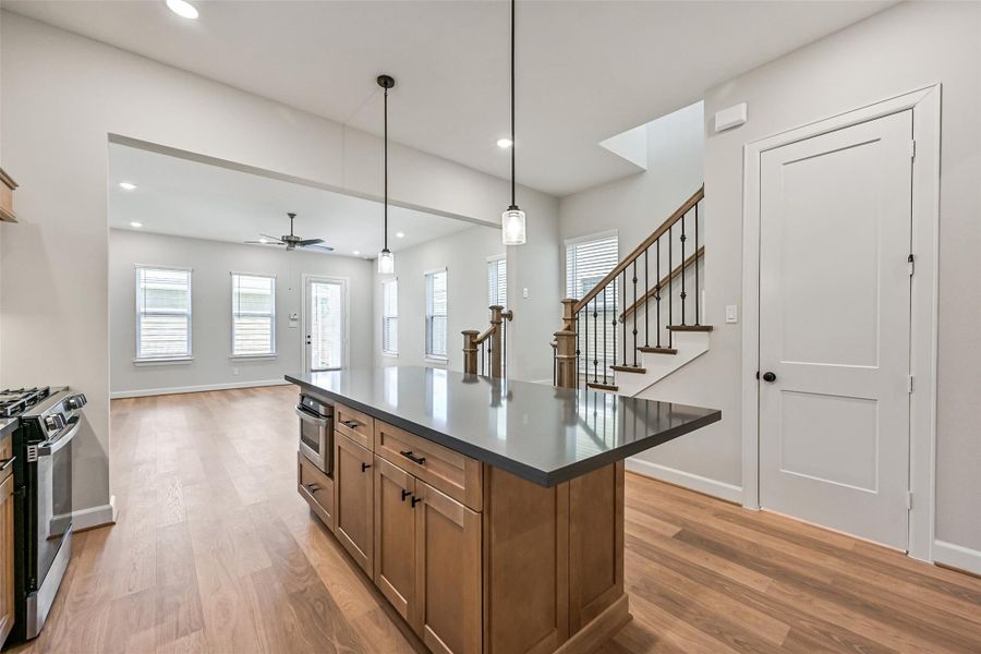Furnished interior view inside a new home in Pearland Old Townsite, Pearland (Image 8).