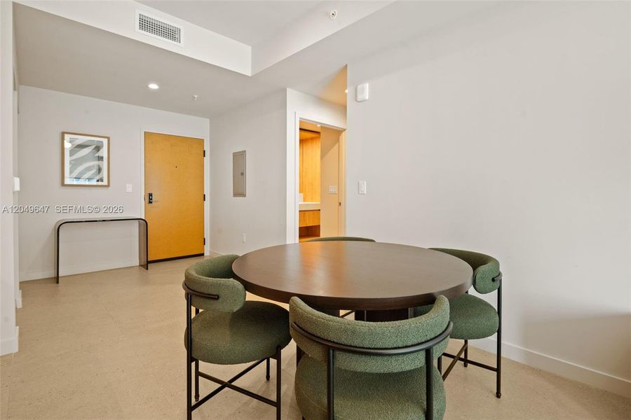 Furnished interior view inside a new home in , Miami (Image 14). Furnished interior view inside a new home in , Miami (Image 14).