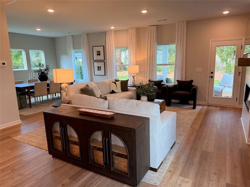 Furnished interior view inside a new home in Greene Farm, Cartersville (Image 12).