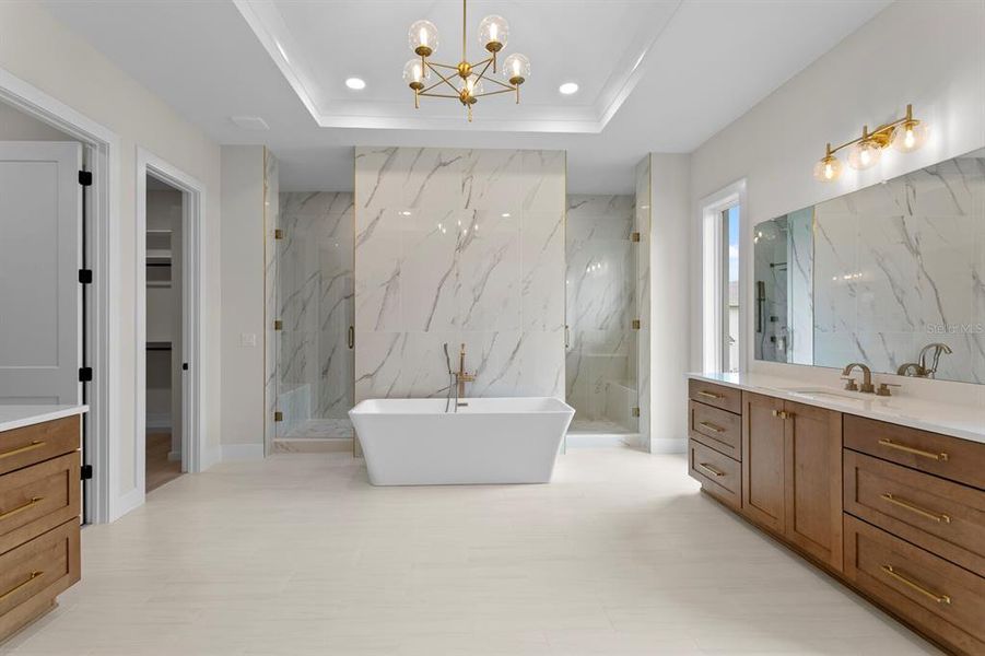 Furnished interior view inside a new home in , Tampa (Image 33).