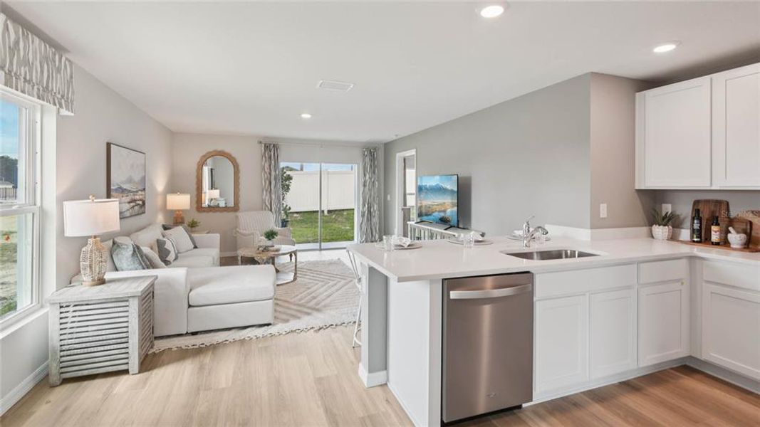 Furnished interior view inside a new home in Sandal Key, Weeki Wachee (Image 7).