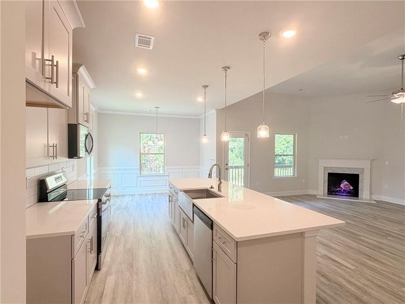 Furnished interior view inside a new home in Magnolia Villas, Cornelia (Image 7).