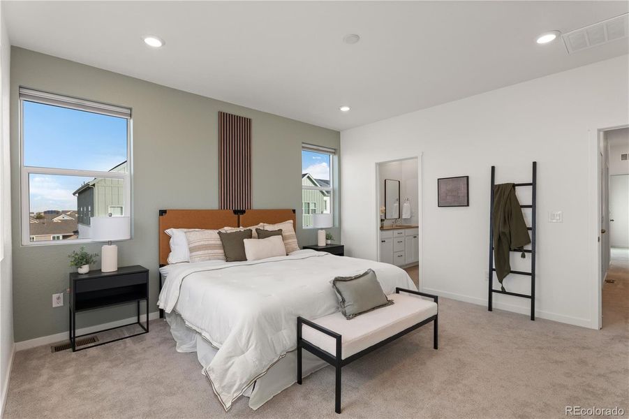 Furnished interior view inside a new home in Whisper Village, Arvada (Image 21).