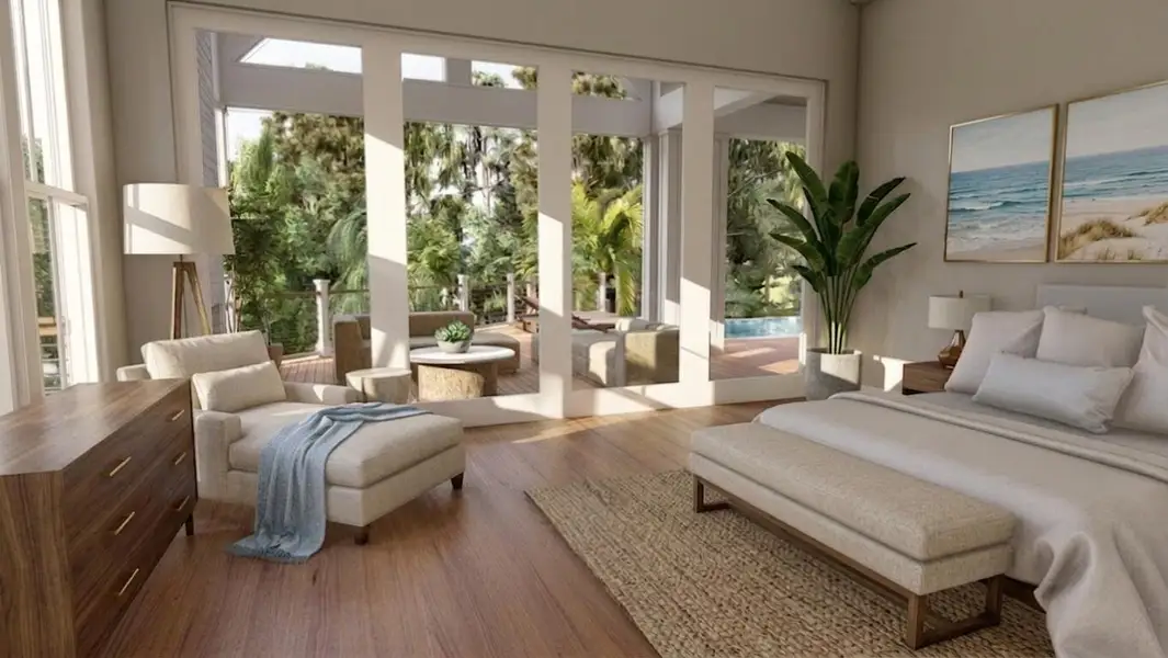 Furnished interior view inside a new home in , Charleston (Image 6).