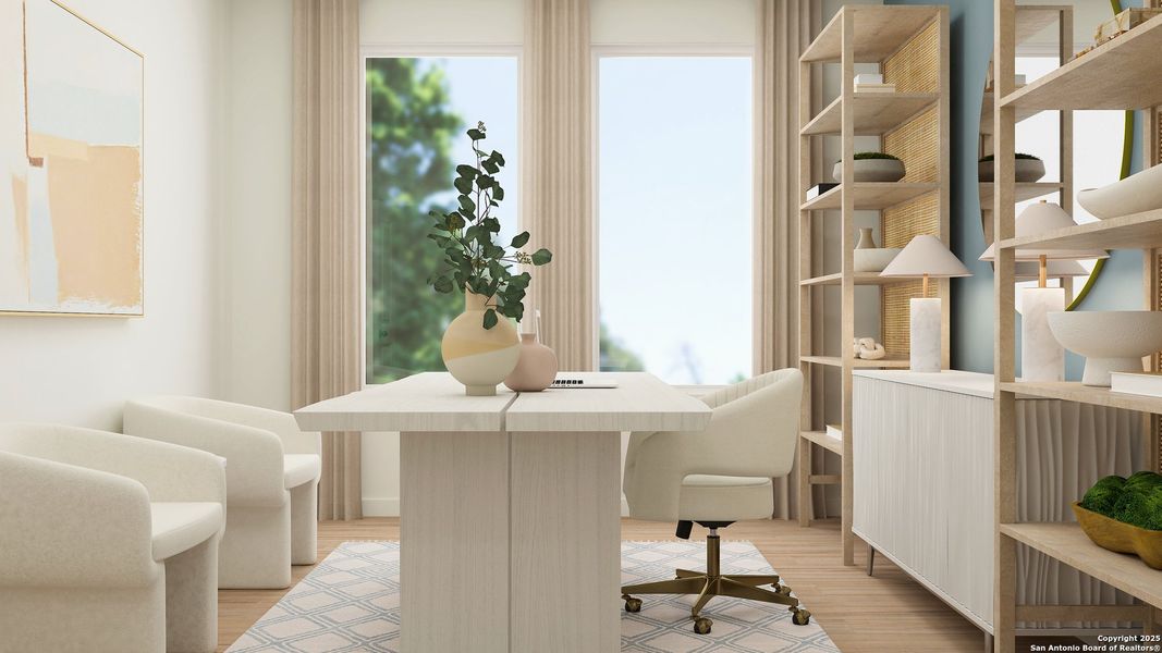 Furnished interior view inside a new home in Voss Farms, New Braunfels (Image 5).