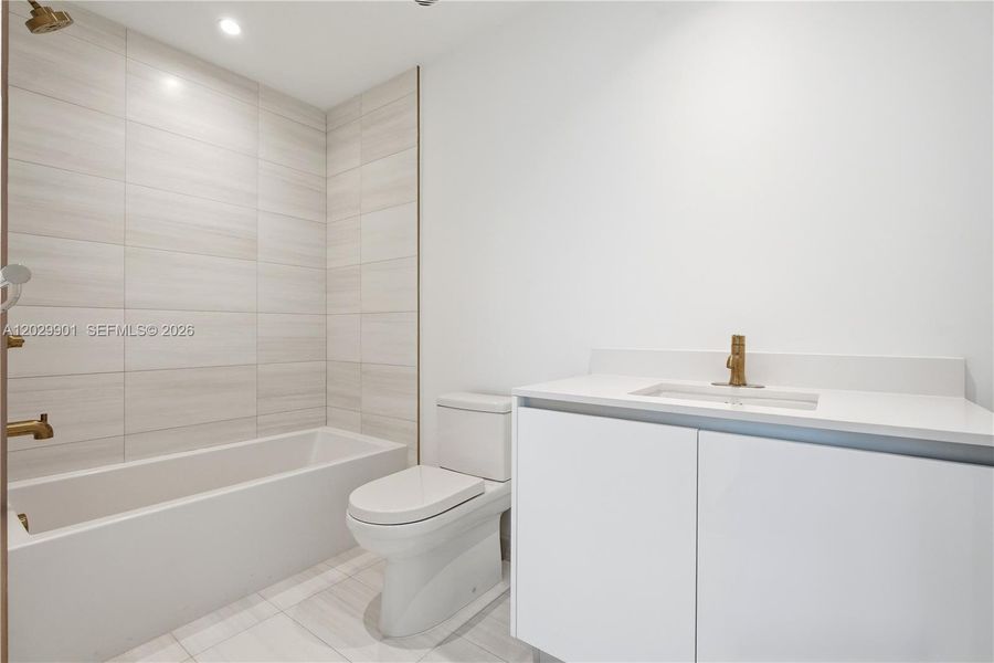 Furnished interior view inside a new home in , Miami (Image 9).
