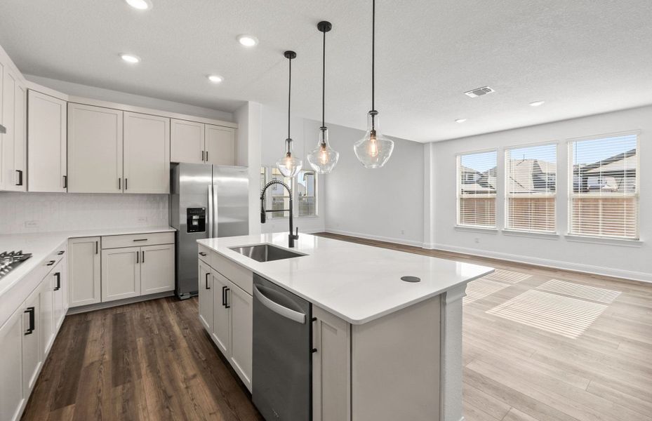 Furnished interior view inside a new home in Santa Rita Ranch, Liberty Hill (Image 8).