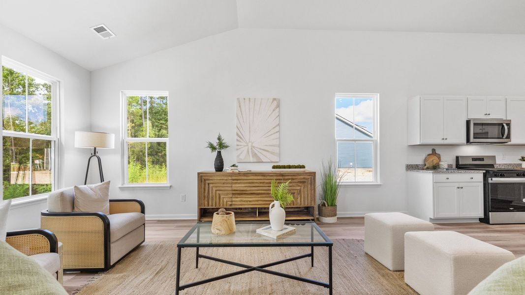 Furnished interior view inside a new home in Bluffs at Sun Colony, Longs (Image 10).