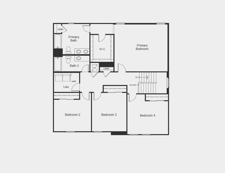 2D floor plan layout for the Plan 2566 by KB Home in Chapel Manor II, Zephyrhills, FL (Image 4).