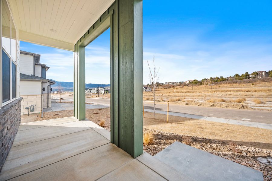 Exterior details and patio area of a home in Jackson Creek, Monument (Image 3).