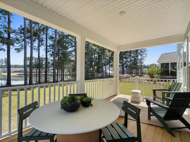 Exterior details and patio area of a home in The Coves at Lakes of Cane Bay, Summerville (Image 3).