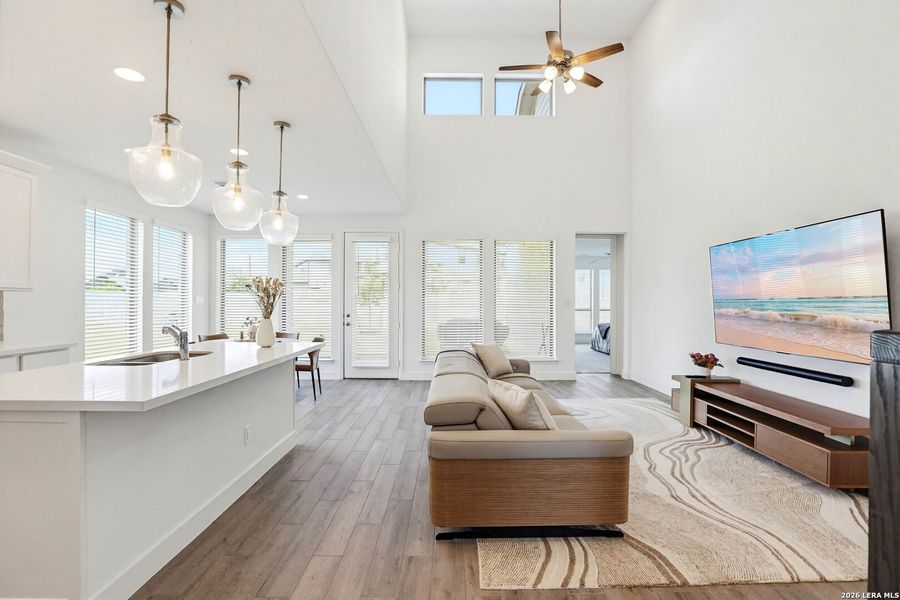 Furnished interior view inside a new home in Kallison Ranch, San Antonio (Image 17).