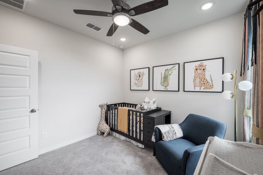 Representative furnished interior of a home built from the Caddo by Tri Pointe Homes in Mason Woods, Cypress (Image 19).